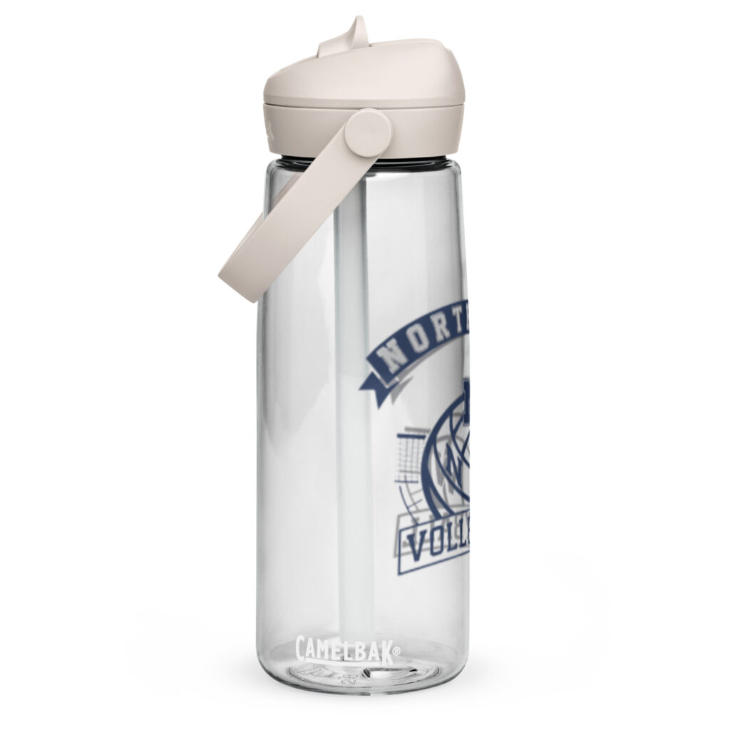 NW Volleyball Flip straw water bottle